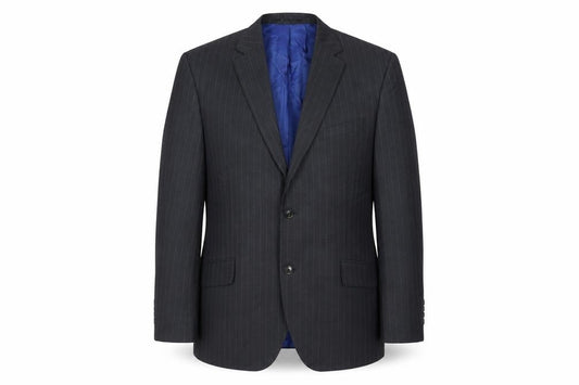 Austin Reed Men's Black Wool Blazer 42R Two-Button Jacket