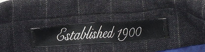 Austin Reed Men's Black Wool Blazer 42R Two-Button Jacket