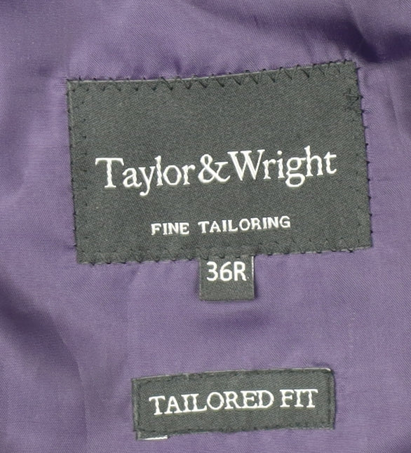 Taylor & Wright Men's Black Jacket, 36R, Business Formal