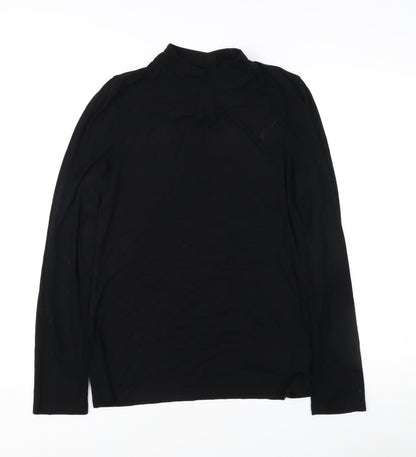 Oasis Women's Black Long Sleeve Top, Size L