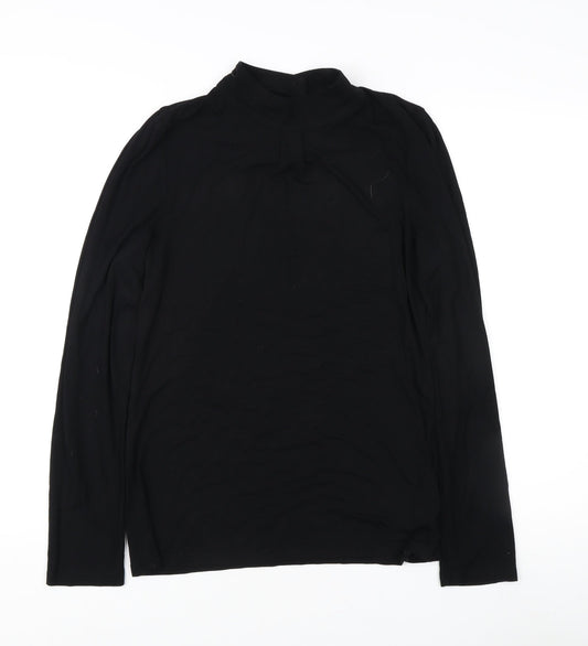 Oasis Women's Black Long Sleeve Top, Size L