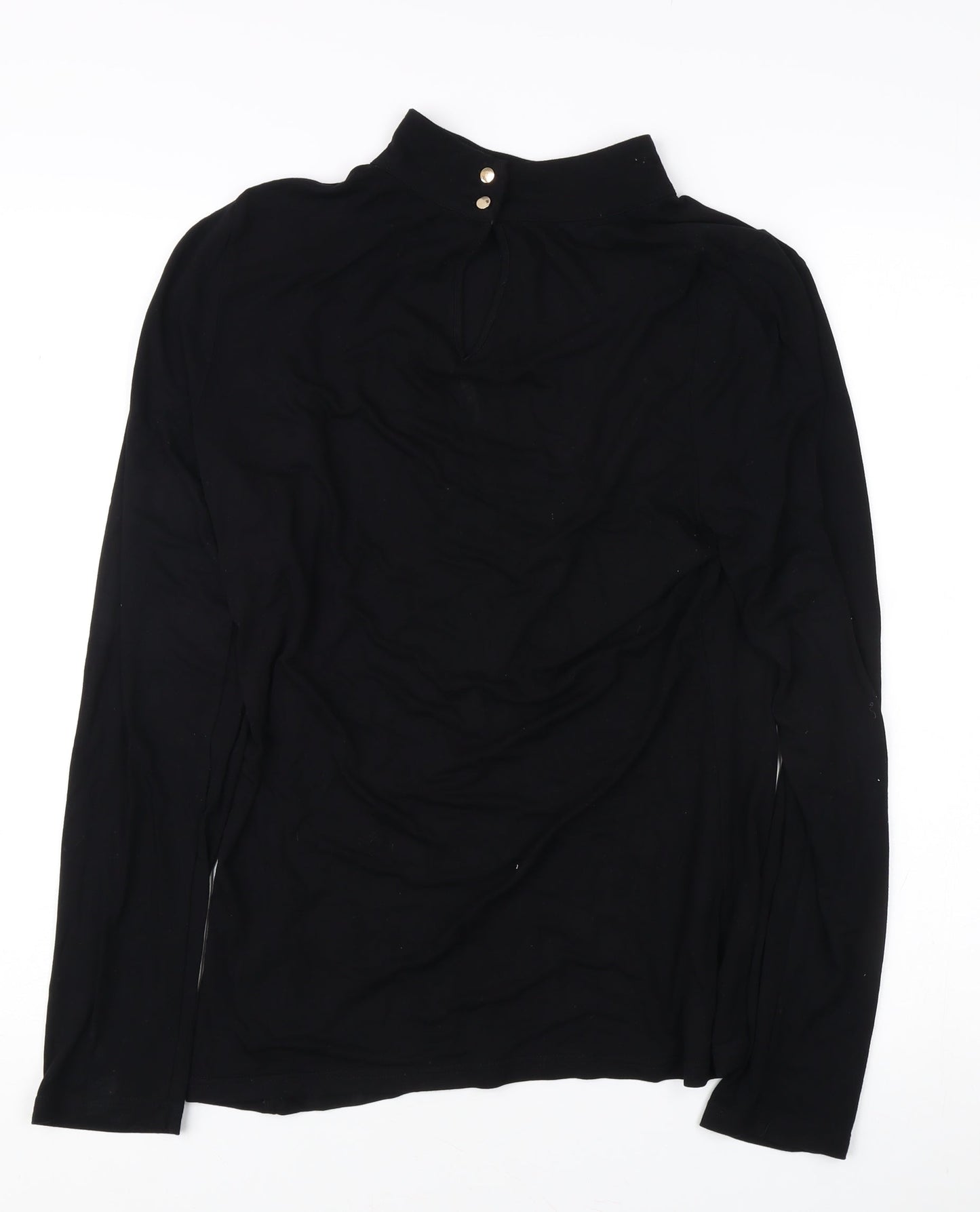 Oasis Women's Black Long Sleeve Top, Size L