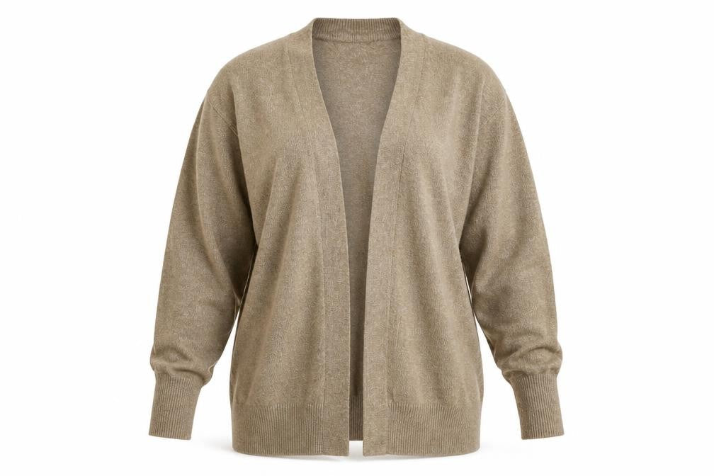 H&M Women's Beige Cardigan Jumper L