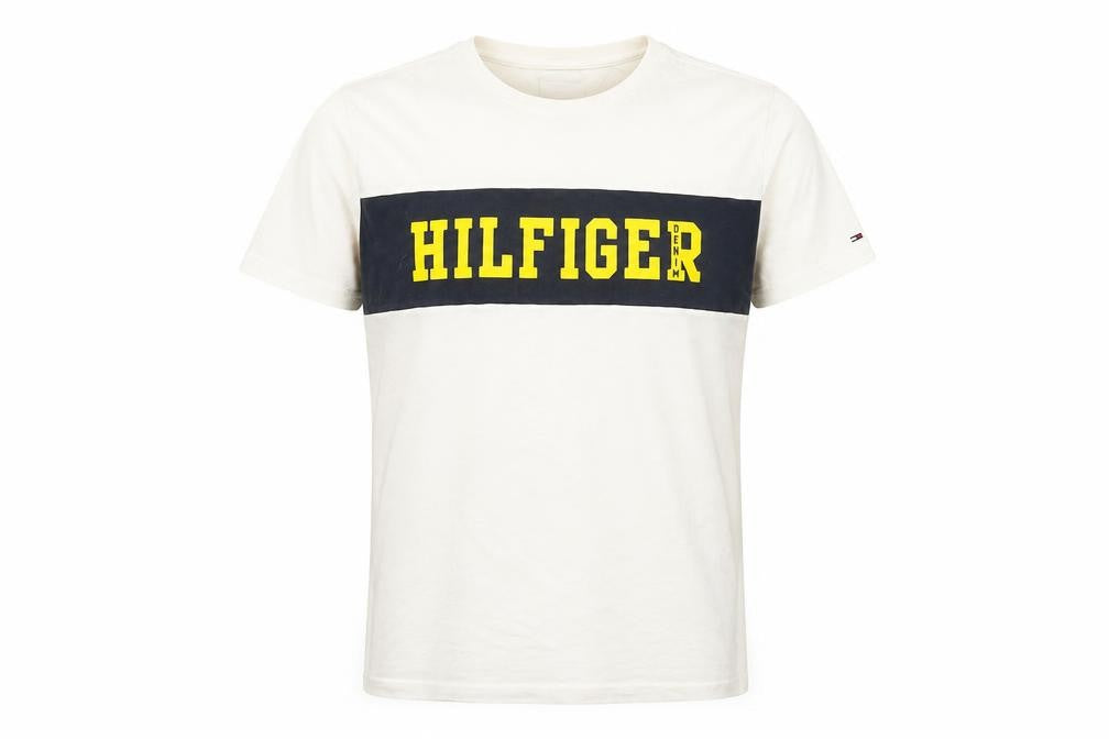 Tommy Hilfiger Men's White XL Logo T-Shirt