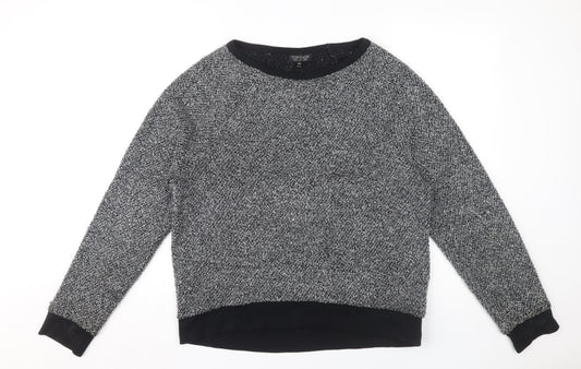 Topshop Women's Black Pullover Sweatshirt Size 14