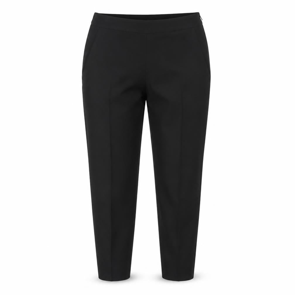 The White Company Women's Black Wool Trousers Size 10