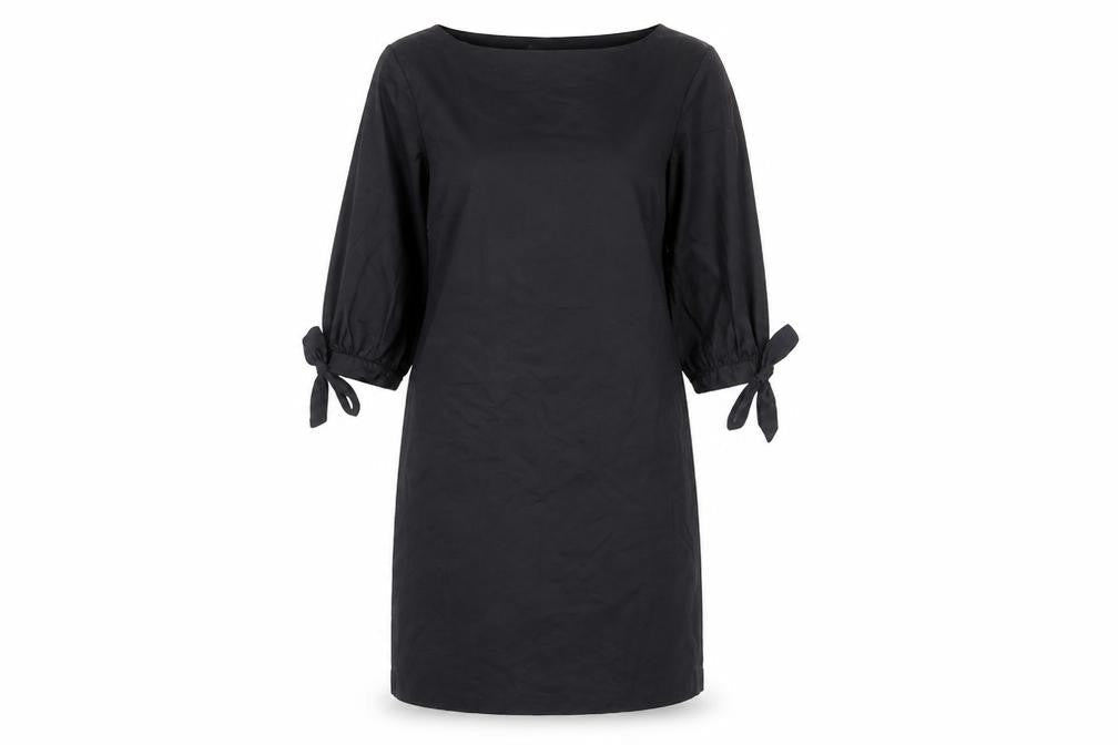H&M Women's Black Sheath Dress, Size 8, Elegant & Versatile