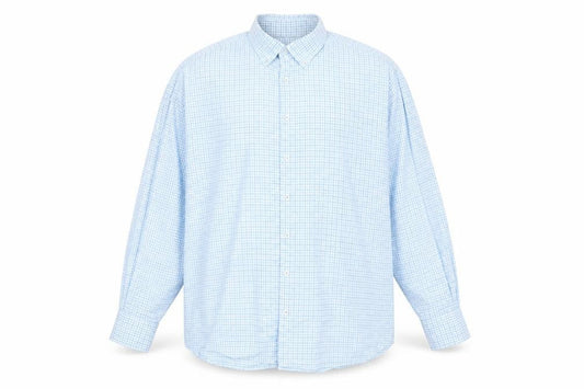 Marks & Spencer Men's Blue Check XL Dress Shirt