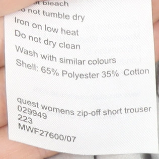 Mountain Warehouse Women's Ivory Cargo Trousers Size 16