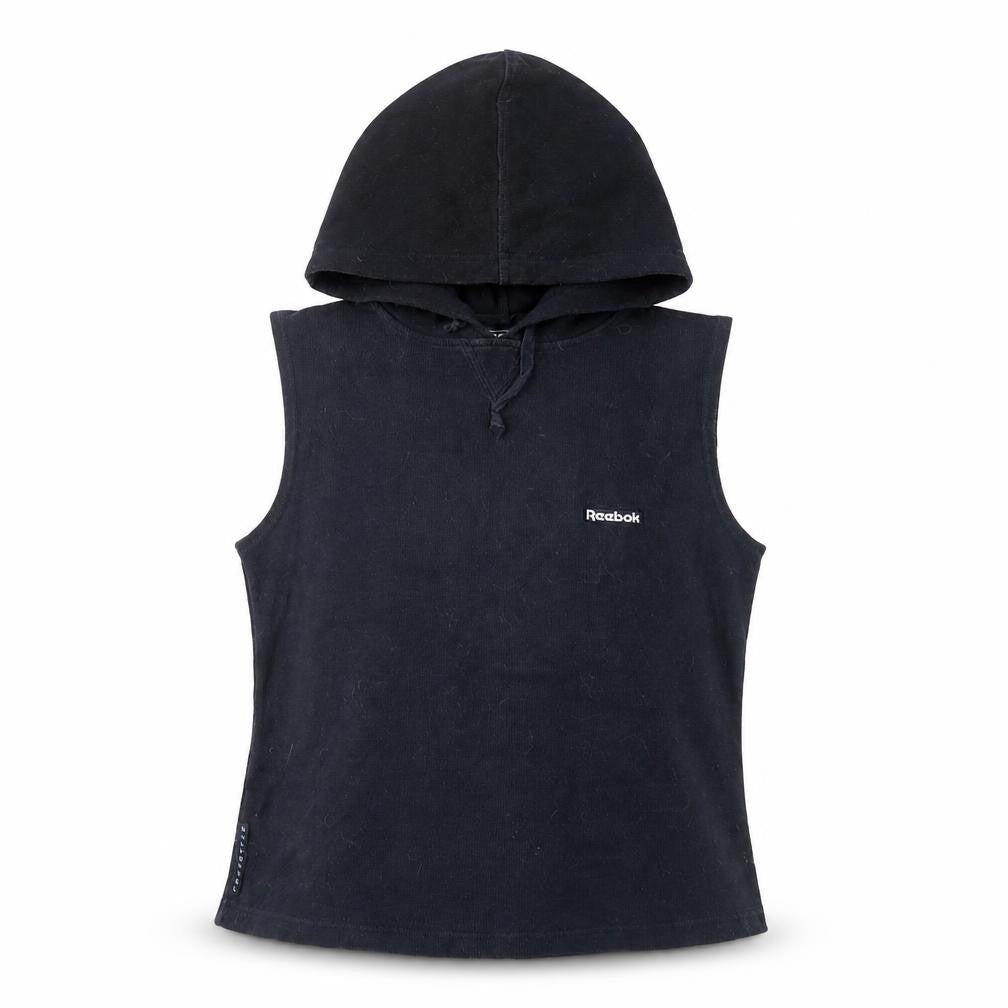 Reebok Women's Black Vest Hoodie Size 10
