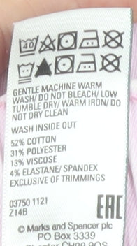 Marks and Spencer Women's Pink Jogger Trousers Size 12