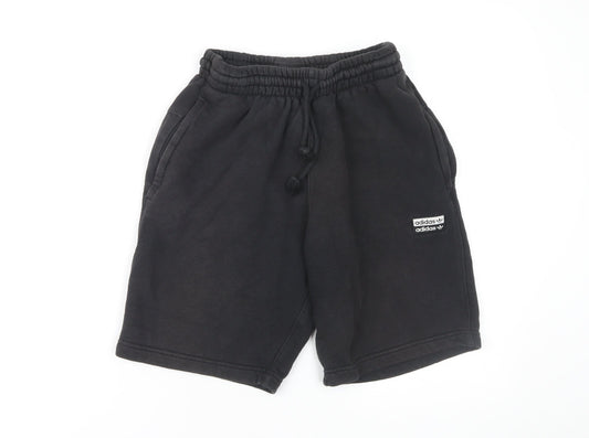 Adidas Unisex Black XS Sweat Shorts, Casual Comfy Fit
