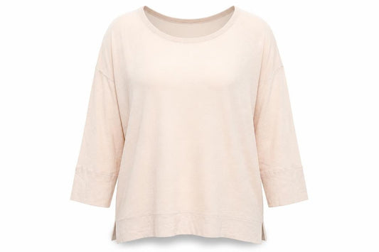 Front view of French Connection Women's Ivory 3/4 Sleeve Jumper XS