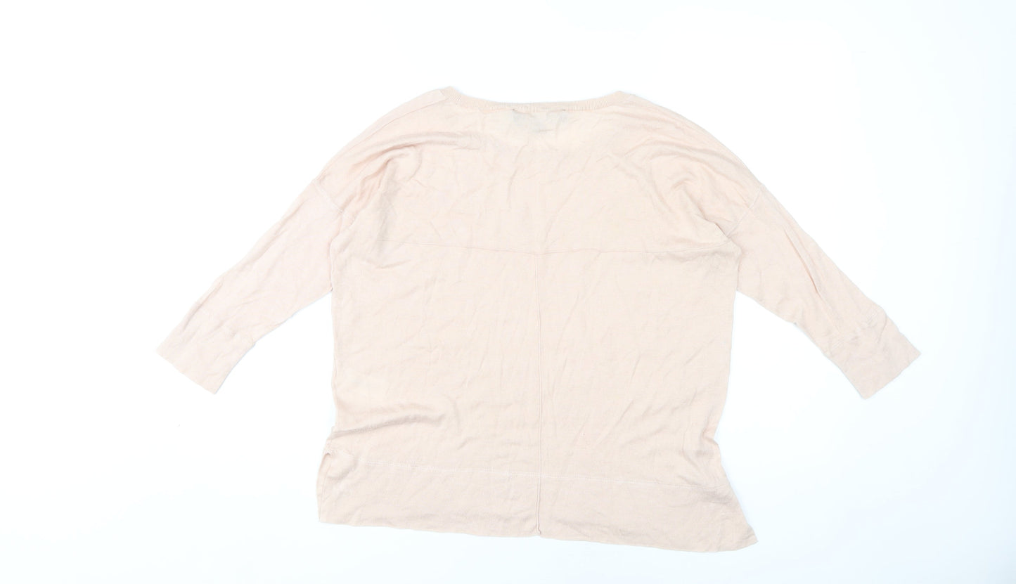 French Connection Women's Ivory 3/4 Sleeve Jumper XS