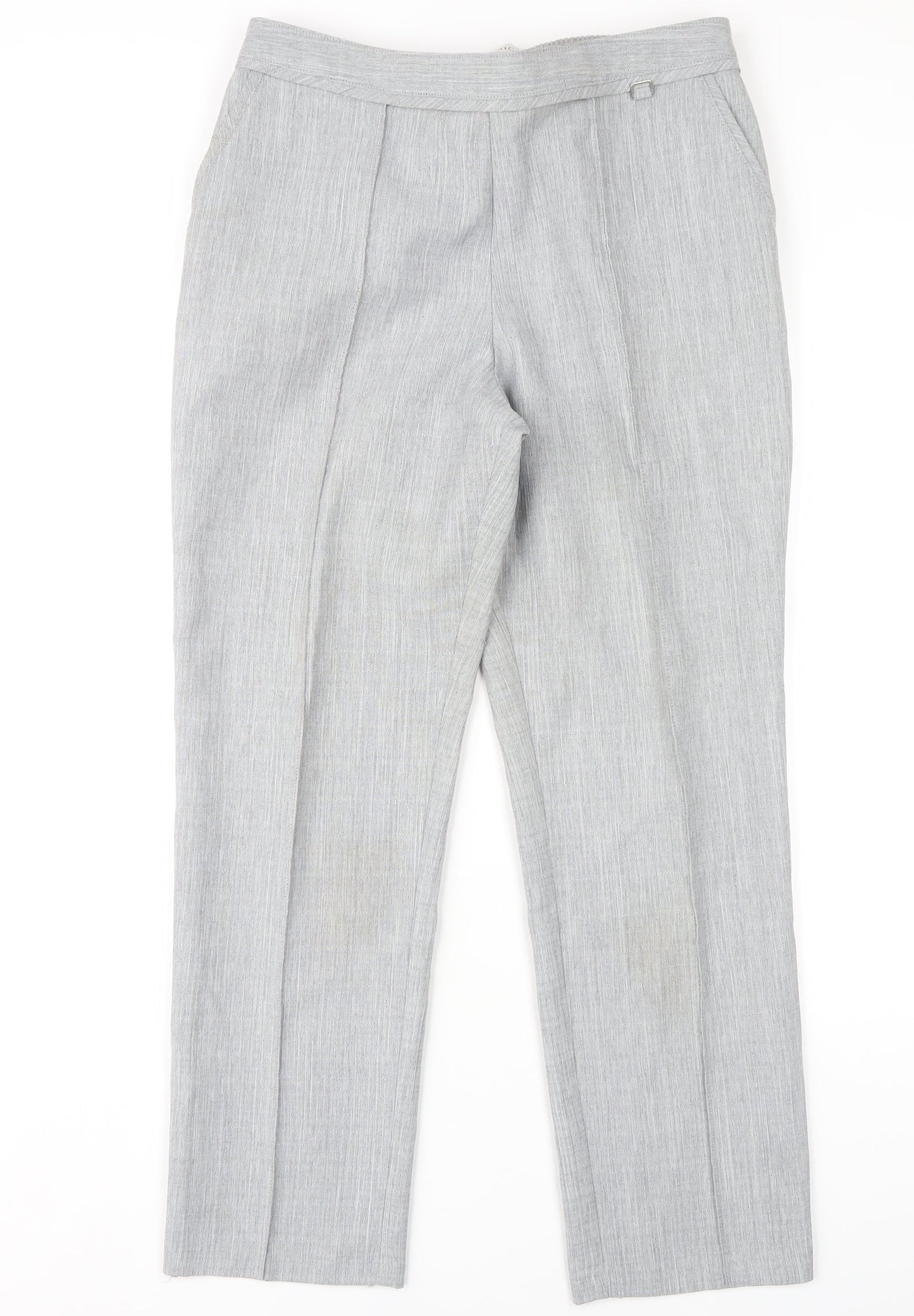 Marks and Spencer Women's Grey Trousers Size 12 Workwear