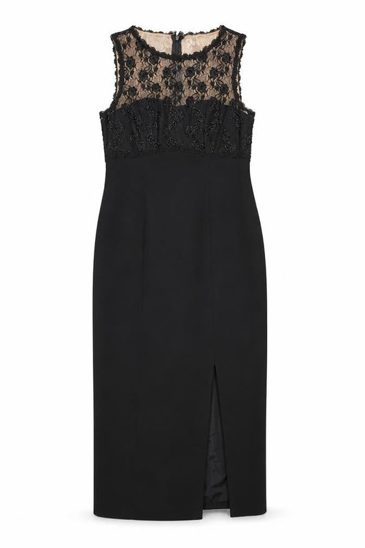 Debut Women's Black Midi Sheath Dress Size 12
