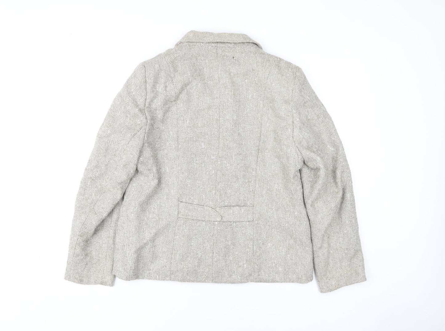 Eastex Women's Beige Tweed Blazer Size 14
