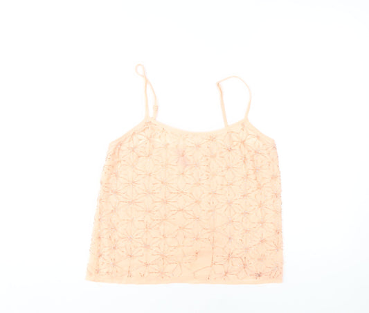 Topshop Women's Orange Camisole Tank Top Size 10