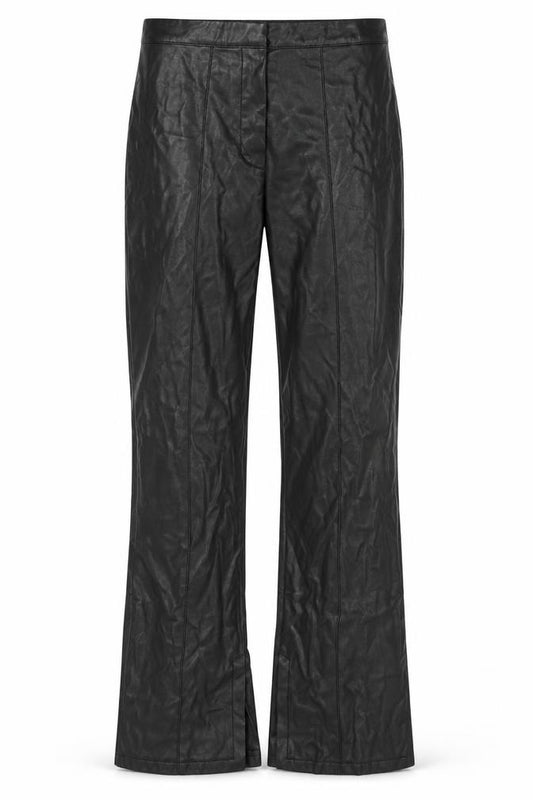 ASOS DESIGN Women's Black Faux Leather Trousers