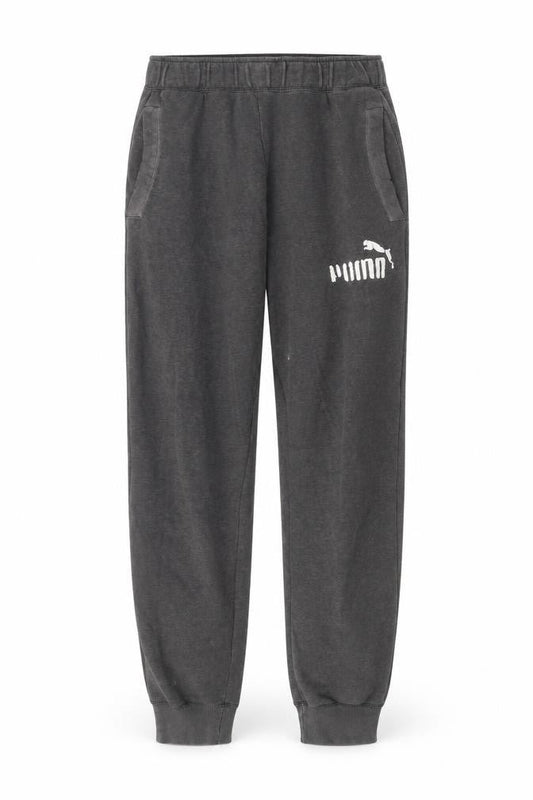 Front view of Puma Men's Grey Jogger Trousers - M, Casual Sportswear