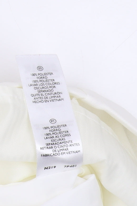 Savoir Women's Ivory Belted Sheath Dress - Size 14