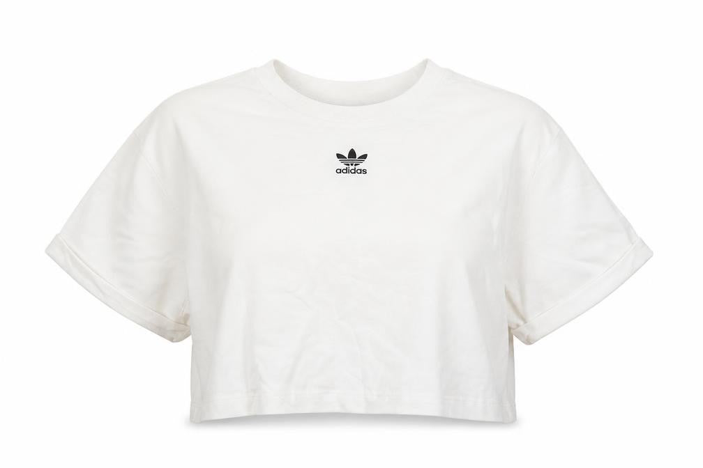 Adidas Women's White Crop T-Shirt Size 18
