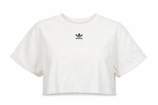 Adidas Women's White Crop T-Shirt Size 18