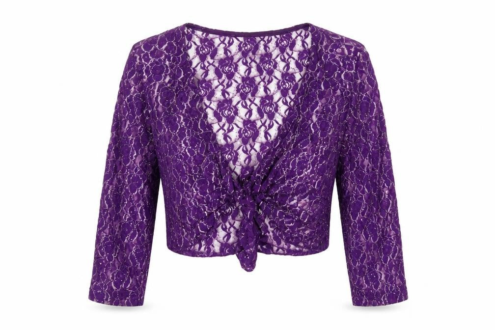 Marks & Spencer Women's Purple Lace Wrap Blouse Size 14