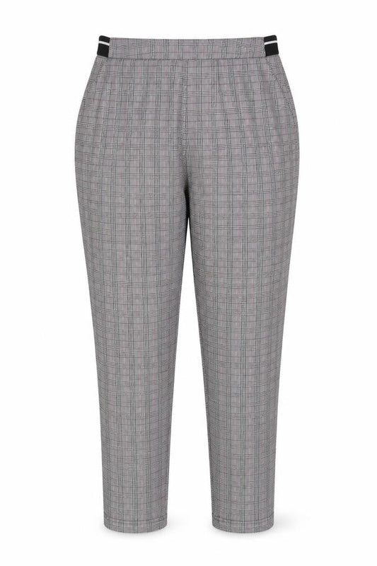 Damart Women's Grey Check Trousers Size 12