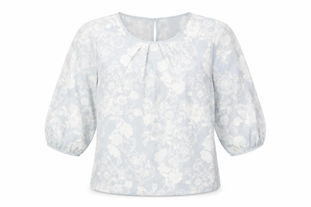 Bonmarché Women's White Floral Blouse Size 14