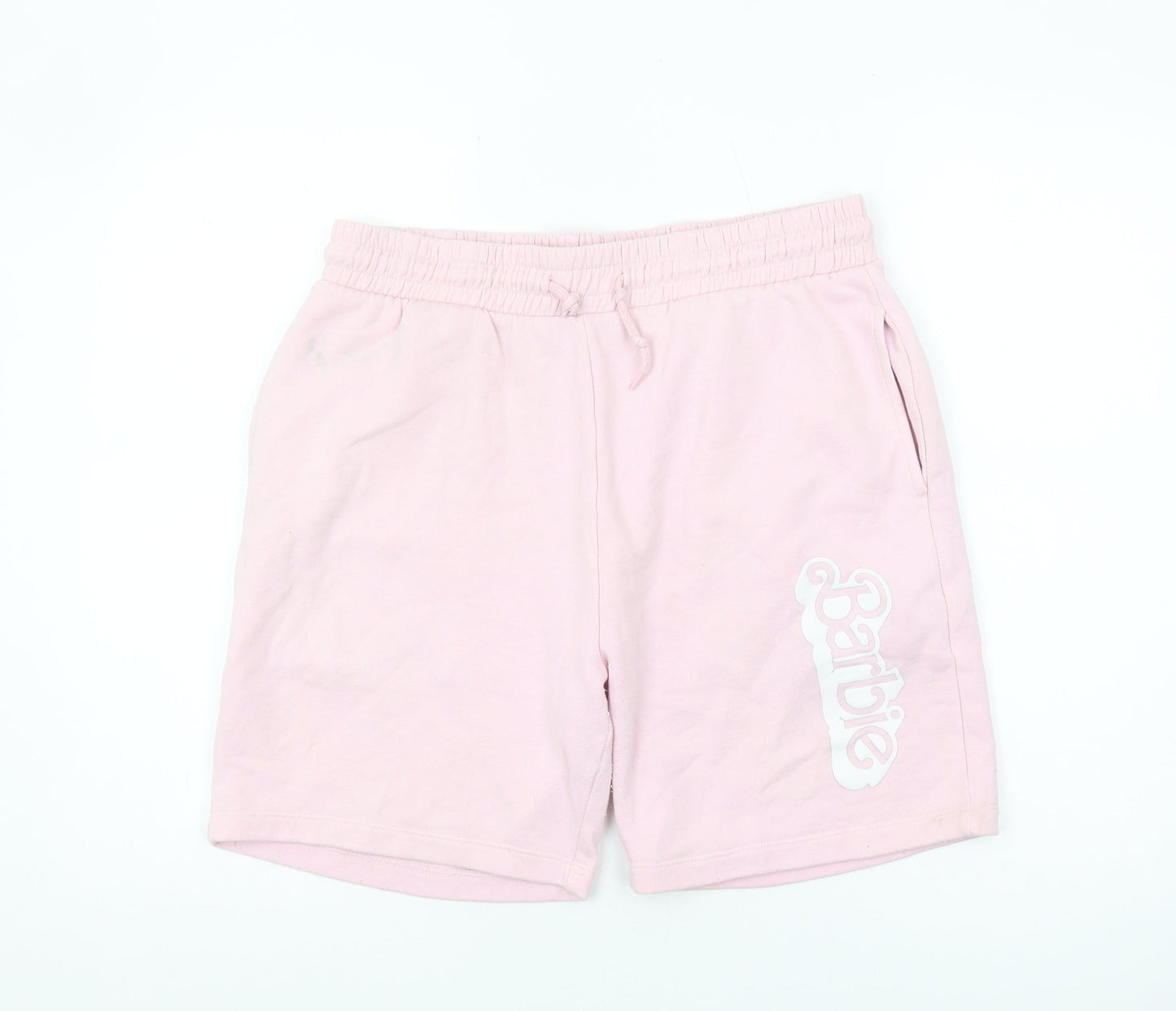 Barbie Pink Women's Sweat Shorts Size M with Logo