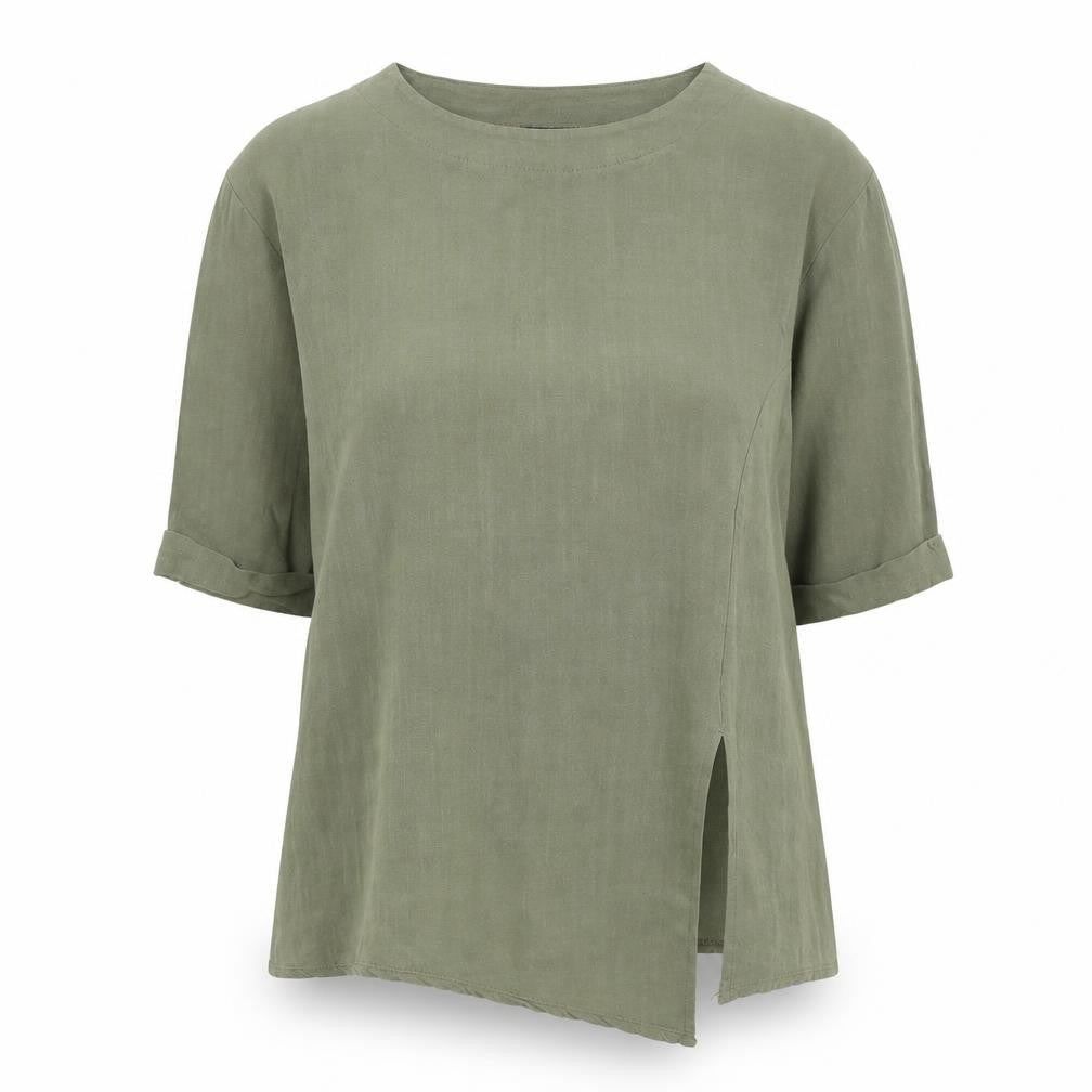 Saloos Women's Green 3/4 Sleeve Top Size 12