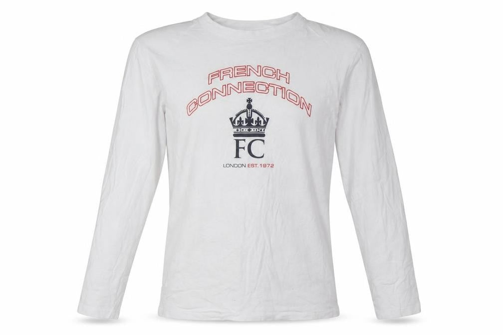 French Connection Boys White Long Sleeve T-Shirt 14 Years