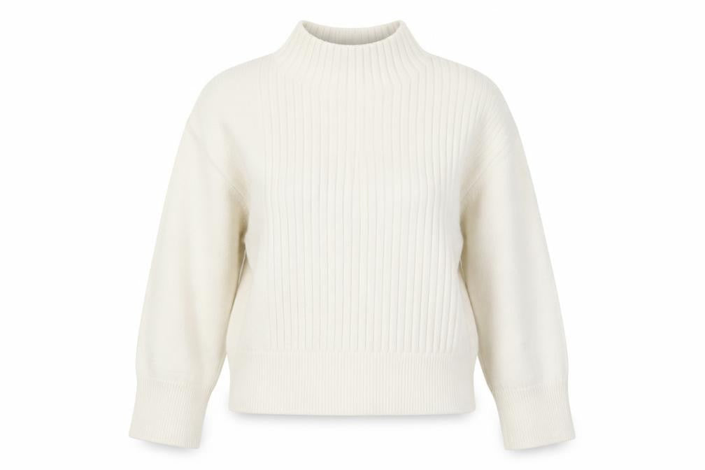 River Island Women's White High Neck Pullover Jumper XS