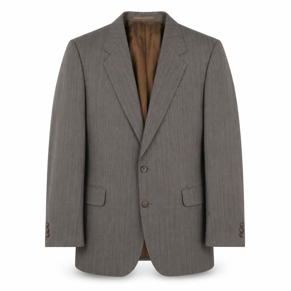 Odermark Men's Brown Striped Blazer, 44R Classic Style