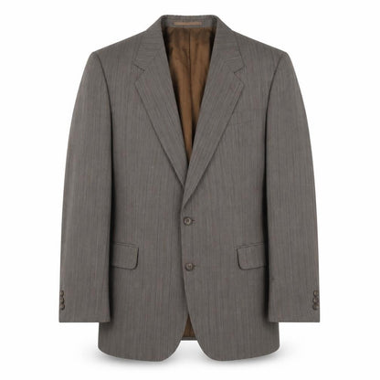 Odermark Men's Brown Striped Blazer, 44R Classic Style