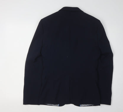 ONESIX5IVE5IVE Men's Blue Slim Fit Blazer 36R