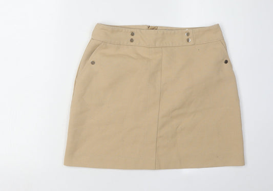 H&M Women's Beige Pencil Skirt, Size 12