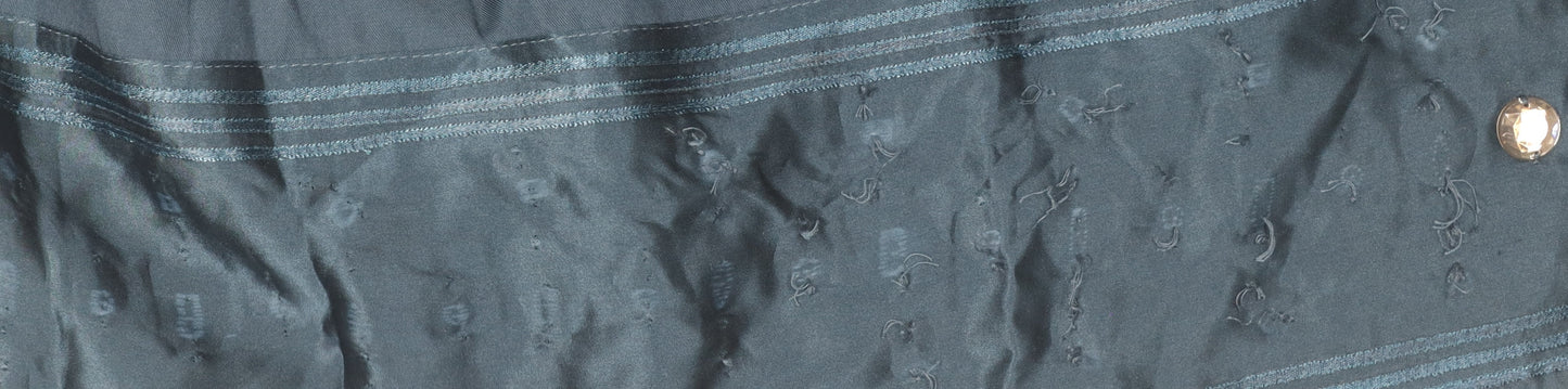 Marks and Spencer Women Blue Plus Beaded Skirt Size 22