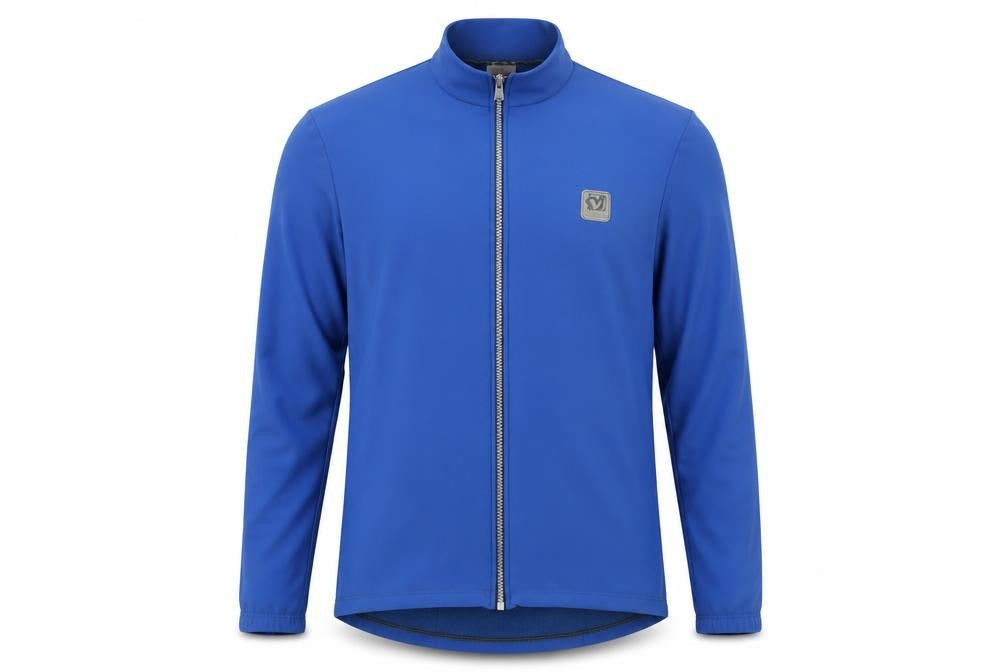 De Marchi Men's Blue Cycling Jacket M Slim Fit