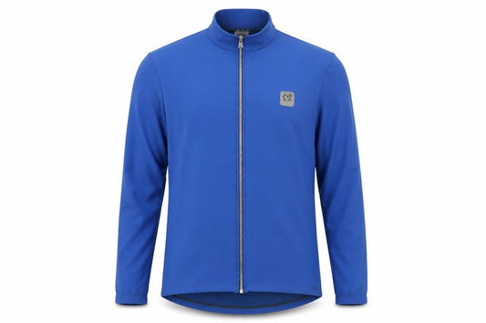 De Marchi Men's Blue Cycling Jacket M Slim Fit