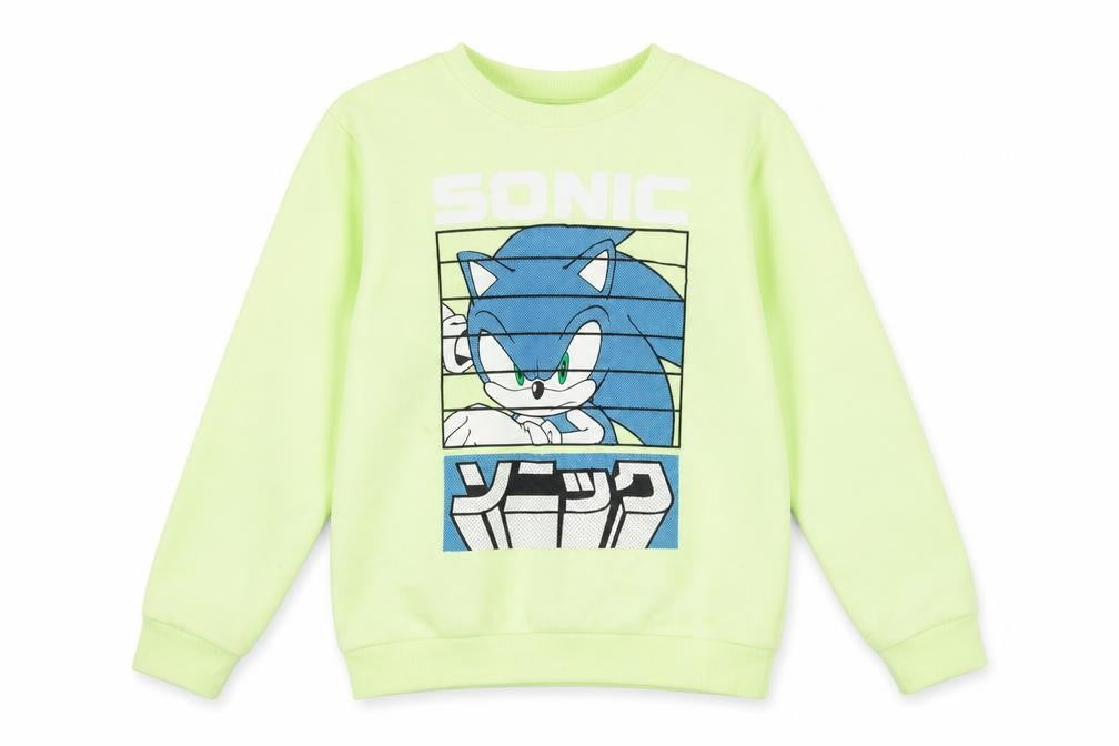 Sega Boys Sonic Graphic Pullover Sweatshirt - Multicoloured, 10-11Y