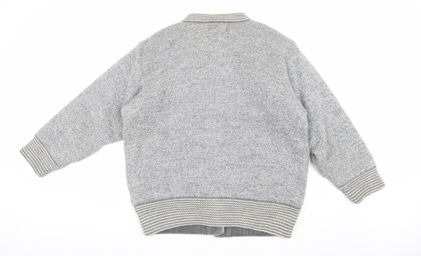 Fragrance Collection Men's Grey Geometric Wool Jacket M