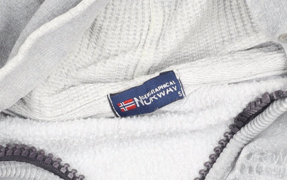 Geographical Norway Men's Grey Hooded Jacket S