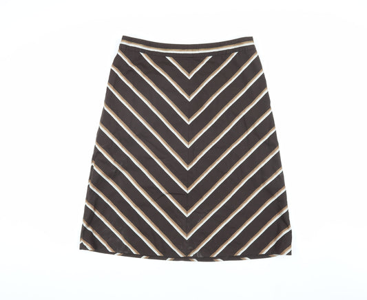 Banana Republic Women's Brown A-Line Skirt Size 12