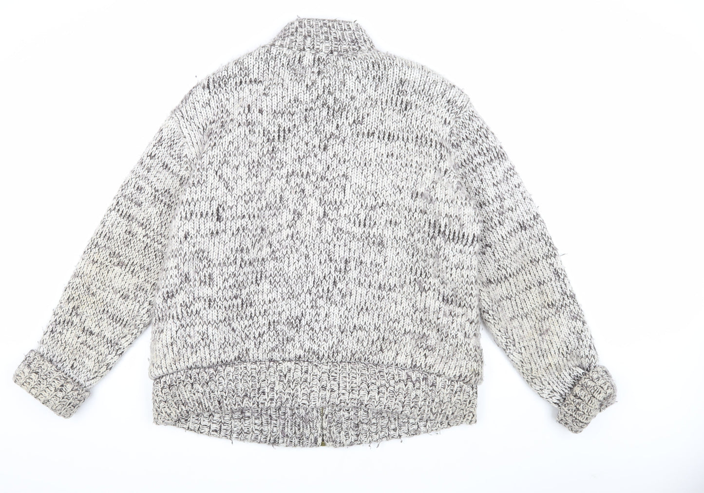 Original Quality Knitwear Men's XL Grey Knit Jacket
