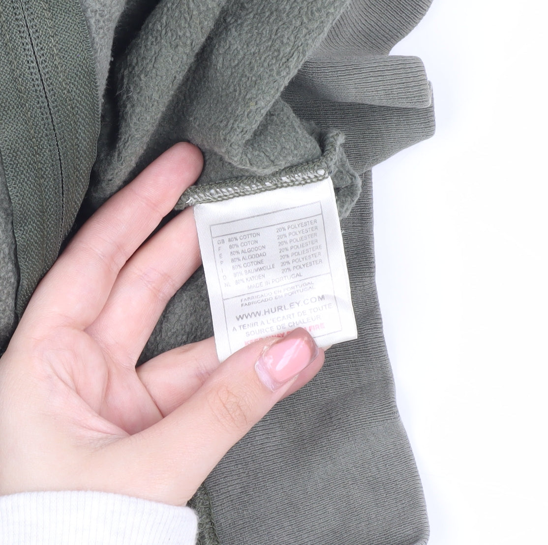 Hurley Men's Green Hooded Jacket XL Full Zip