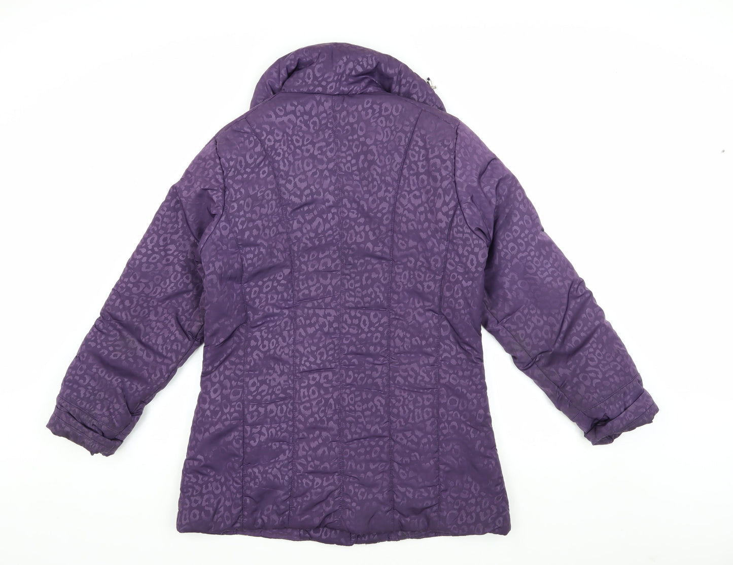 Eliza Gray Women’s Purple Animal Print Jacket