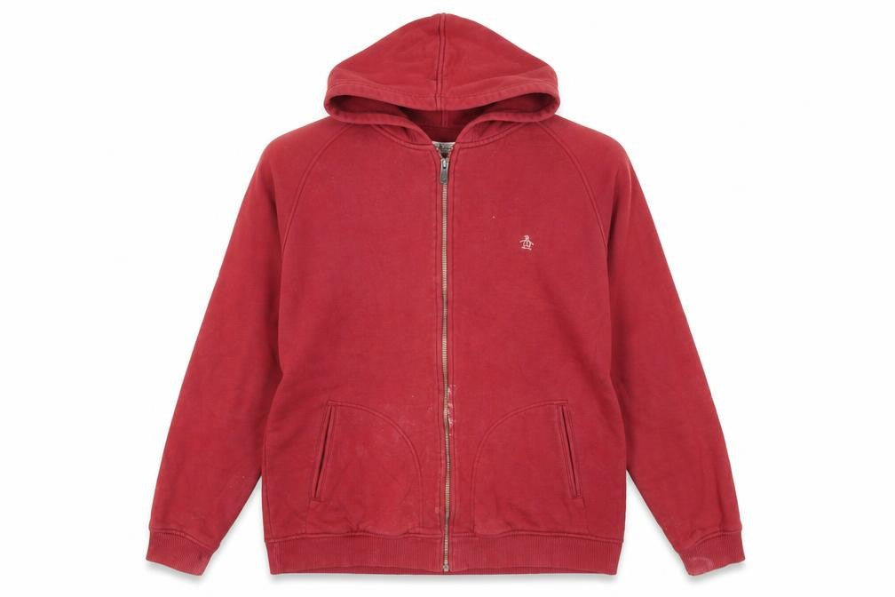 Original Penguin Men's Red XL Basic Jacket, Cotton, Casual