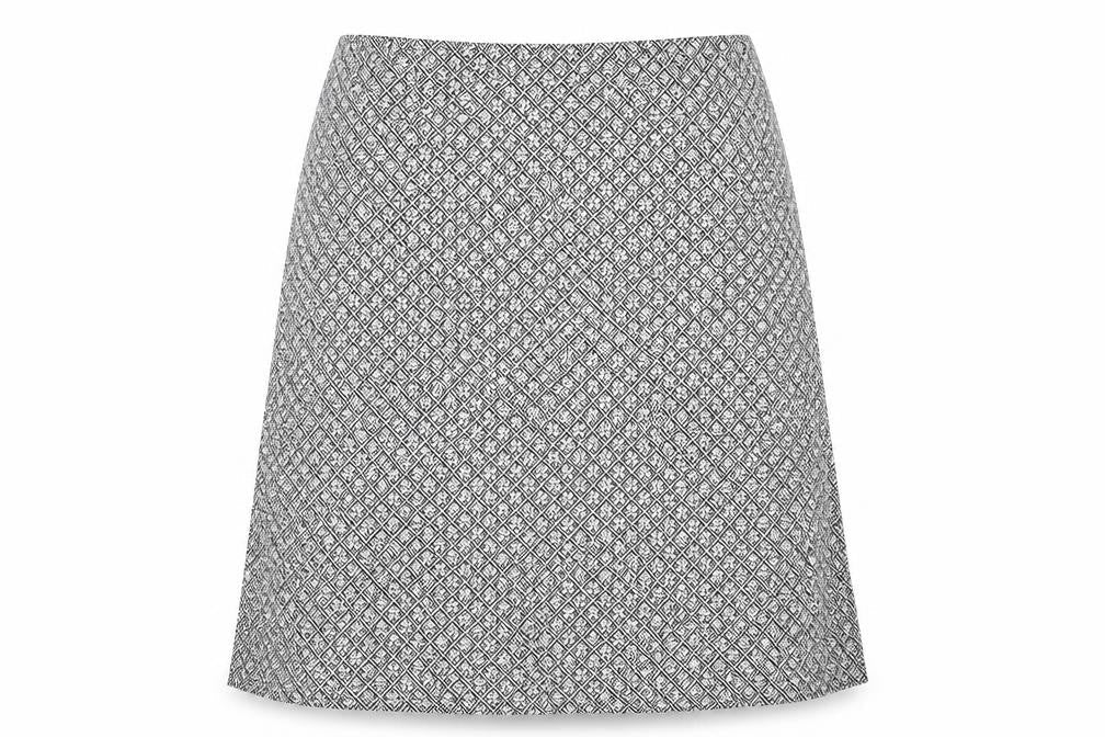 Marks & Spencer Women's A-Line Geometric Skirt, Size 22